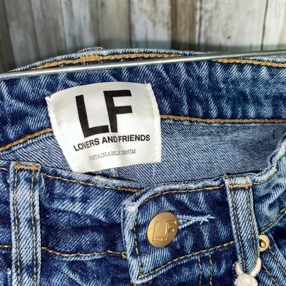 👖 NWT Lovers + Friends Ryan High Rise Straight Jeans – Size 25 - Picture 10 of 12